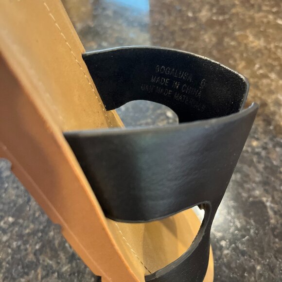 Corkys "Bogalusa" Slip on Sandal Black Smooth Sz 6 - Picture 8 of 8